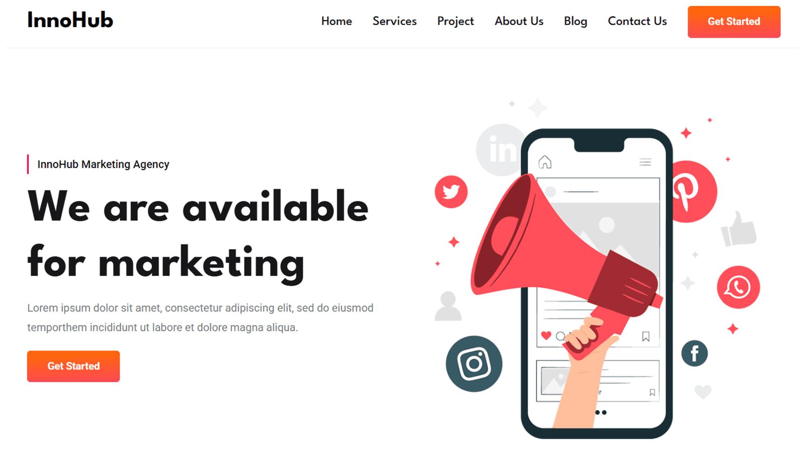 Innohub project screenshot
